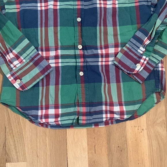 J. Crew Tailored Summer Plaid Button Down Shirt Red/Green/Blue/White Men’s S - Picture 6 of 12